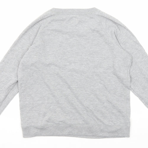 Jack Wills Womens Grey Cotton Pullover Sweatshirt Size 14 Pullover