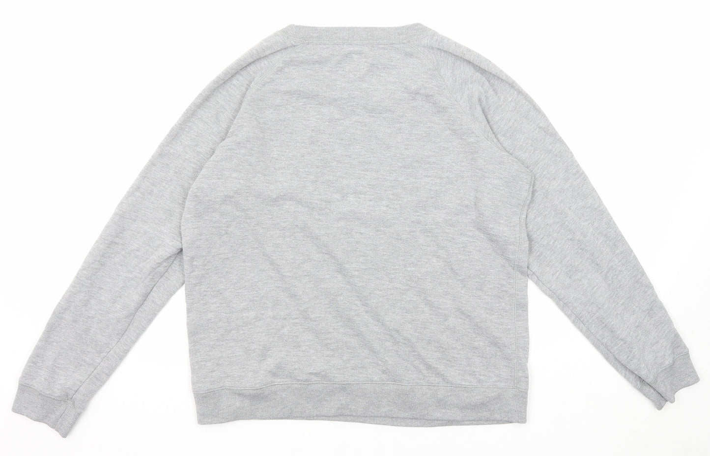 Jack Wills Womens Grey Cotton Pullover Sweatshirt Size 14 Pullover