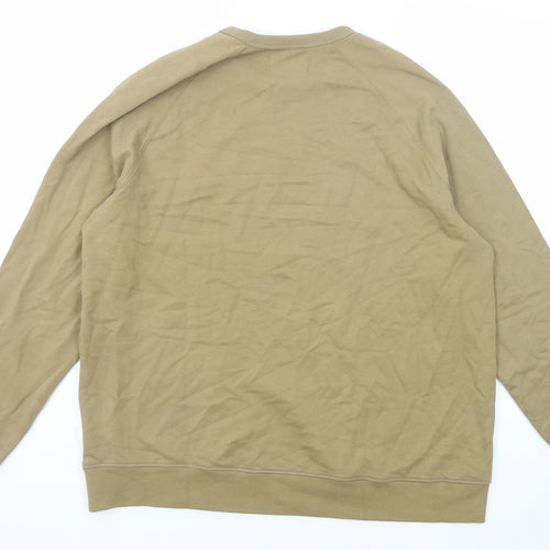 Marks and Spencer Mens Brown Cotton Pullover Sweatshirt Size XL
