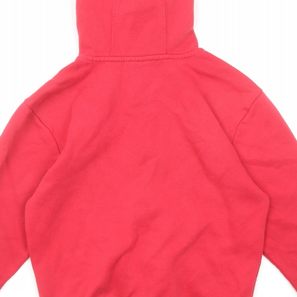 Slazenger Boys Red Cotton Full Zip Hoodie Size 7-8 Years Zip