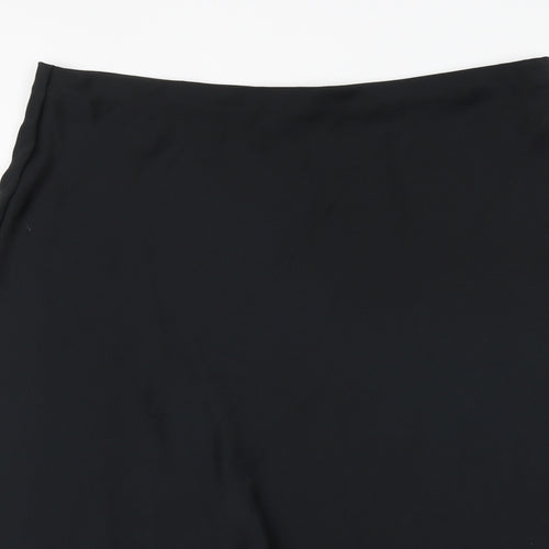 Marks and Spencer Womens Black Polyester Swing Skirt Size 22