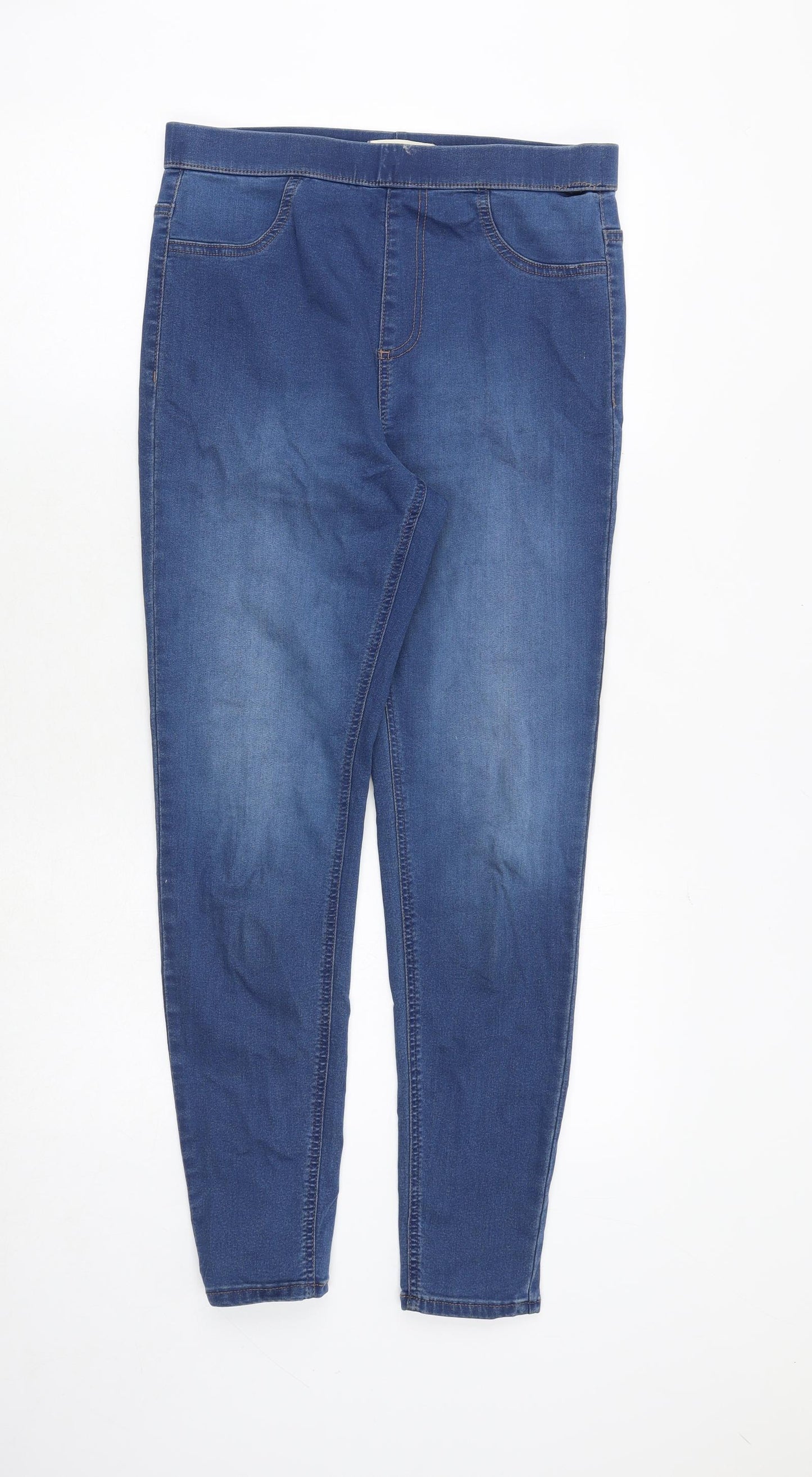 Marks and Spencer Womens Blue Cotton Jegging Jeans Size 12 Regular