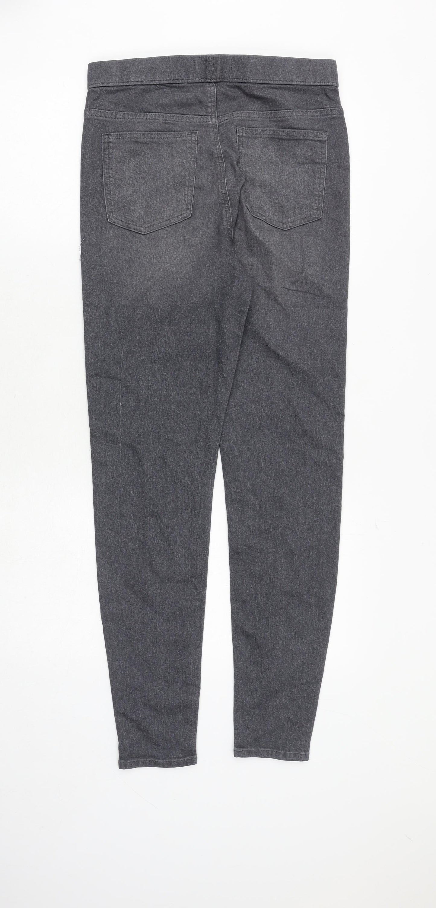 Marks and Spencer Womens Grey Cotton Jegging Jeans Size 10 Regular