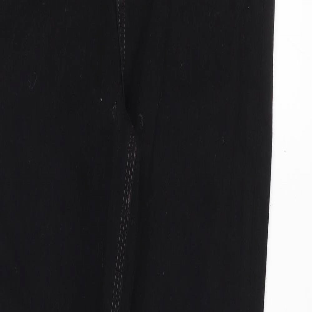 Marks and Spencer Womens Black Cotton Skinny Jeans Size 8 Regular Zip