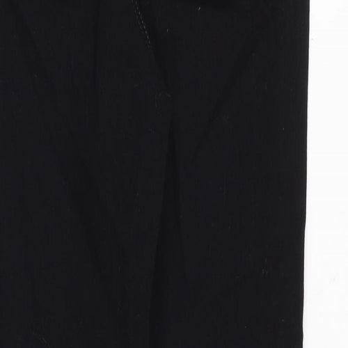 Marks and Spencer Womens Black Cotton Skinny Jeans Size 8 Regular Zip