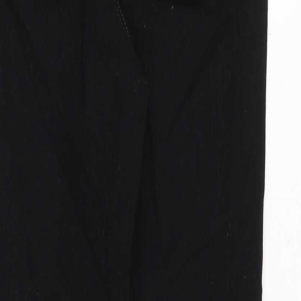 Marks and Spencer Womens Black Cotton Skinny Jeans Size 8 Regular Zip