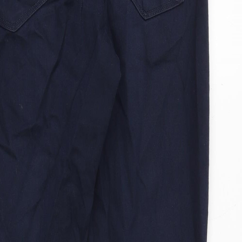 Marks and Spencer Mens Blue Cotton Skinny Jeans Size 34 in Slim Zip