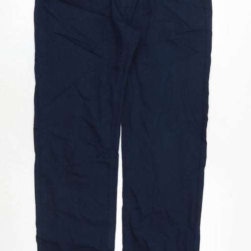 Marks and Spencer Mens Blue Cotton Straight Jeans Size 32 in Regular Zip