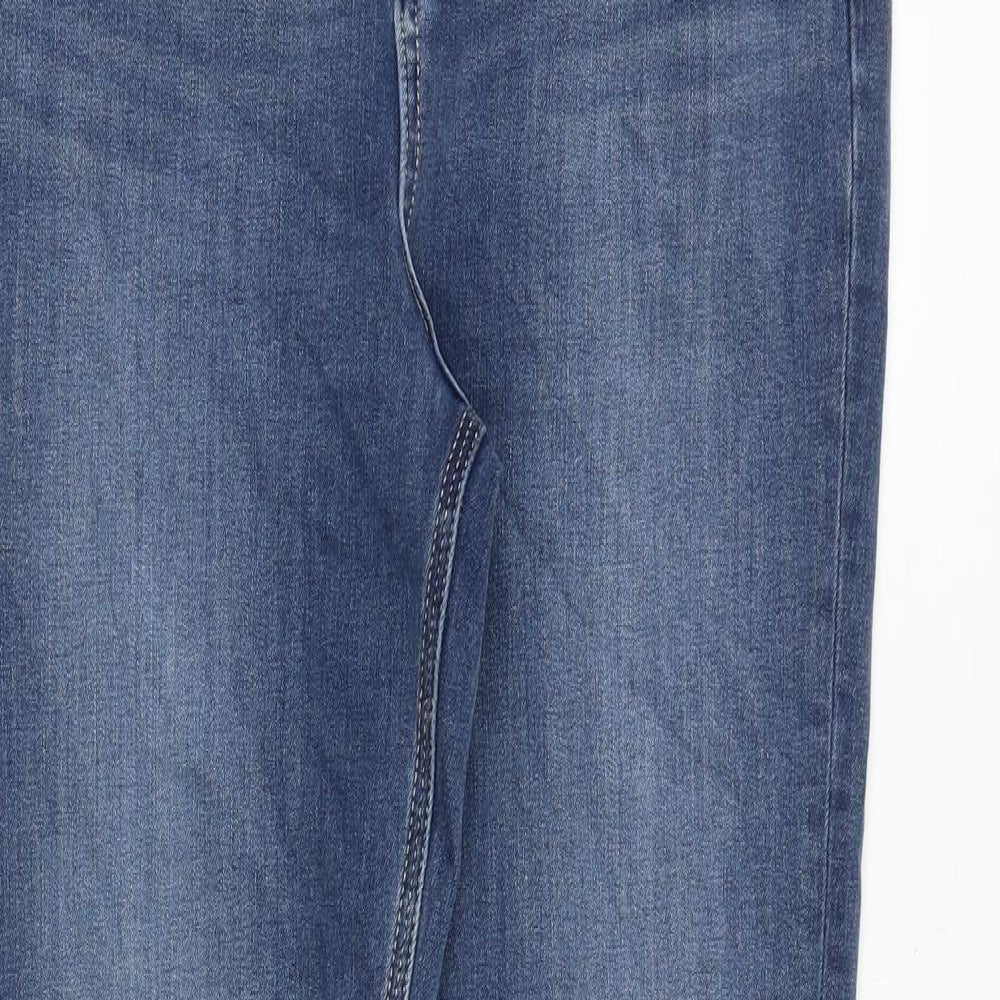 Marks and Spencer Womens Blue Polyester Skinny Jeans Size 30 in Regular Zip