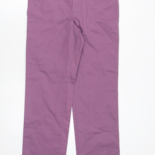 Dickies Mens Purple Polyester Trousers Size 32 in Regular Zip