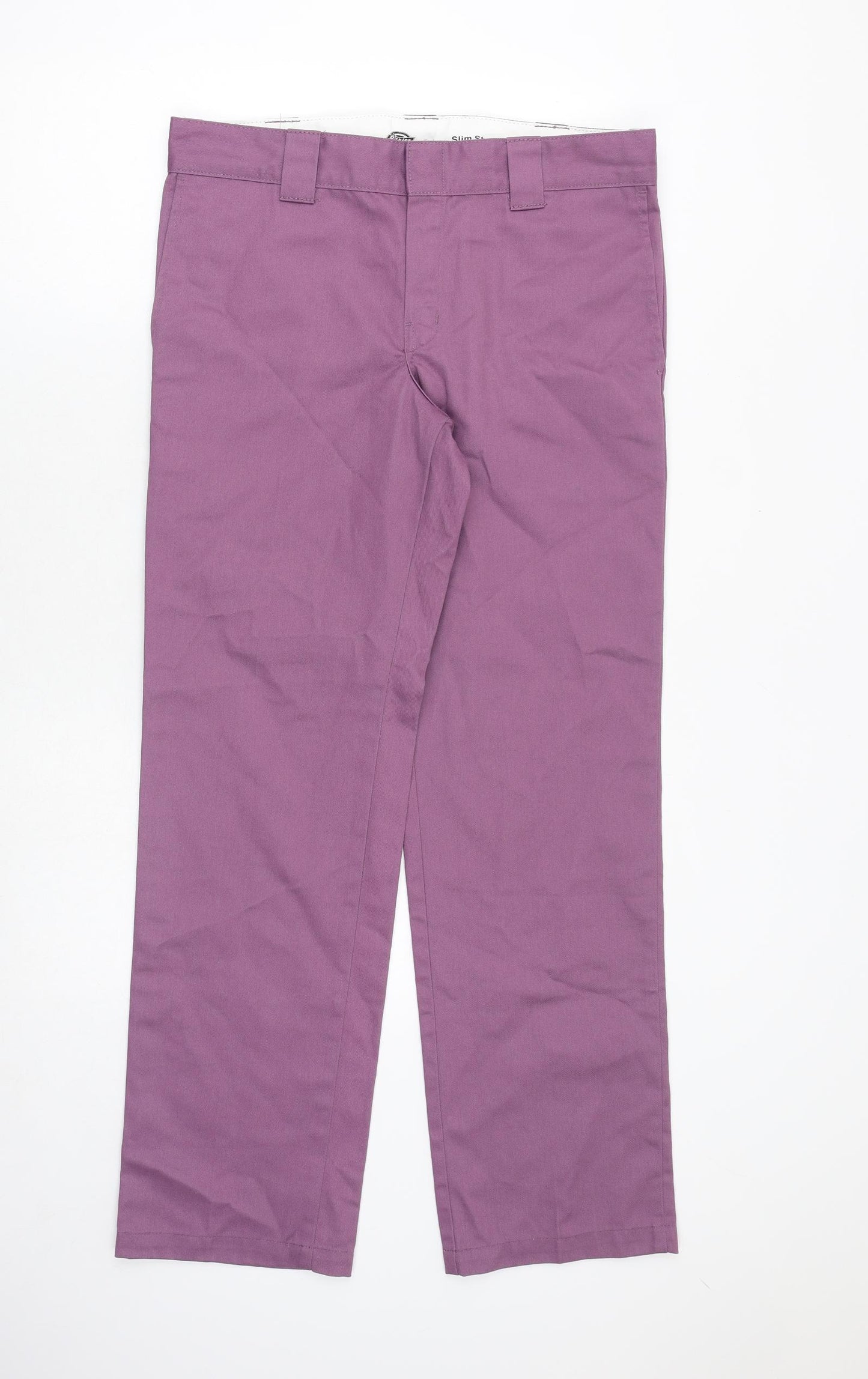 Dickies Mens Purple Polyester Trousers Size 32 in Regular Zip