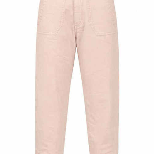 Marks and Spencer Womens Pink Cotton Tapered Jeans Size 6 Regular Zip