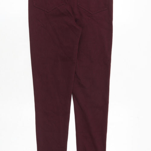 Marks and Spencer Womens Red Cotton Jegging Jeans Size 6 Regular