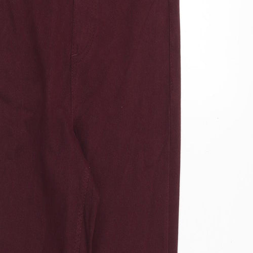 Marks and Spencer Womens Red Cotton Jegging Jeans Size 6 Regular