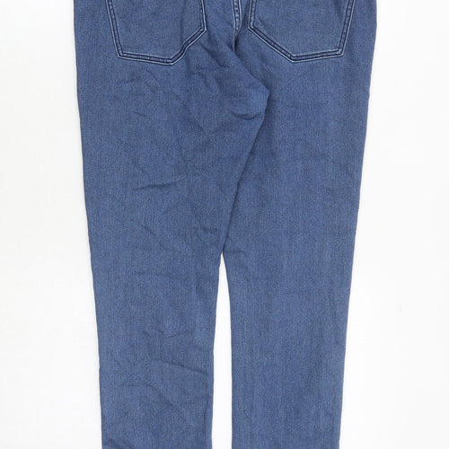 H&M Womens Blue Cotton Skinny Jeans Size 33 in Regular Zip