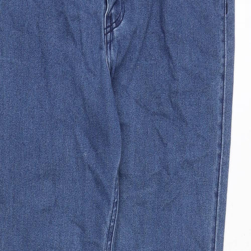 H&M Womens Blue Cotton Skinny Jeans Size 33 in Regular Zip