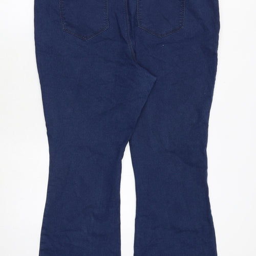 Simply Be Womens Blue Cotton Bootcut Jeans Size 26 Regular