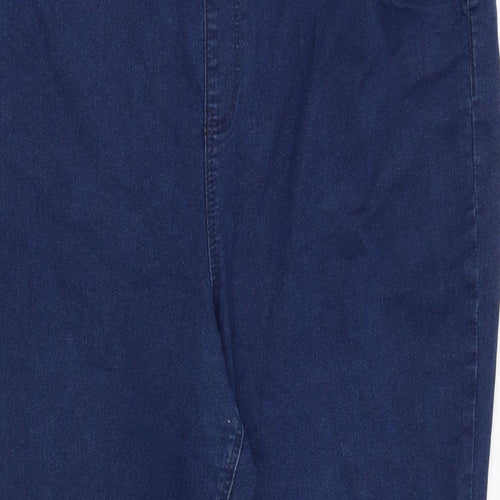 Simply Be Womens Blue Cotton Bootcut Jeans Size 26 Regular