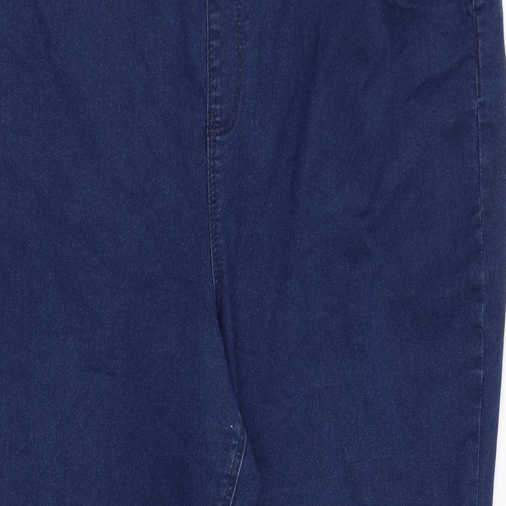 Simply Be Womens Blue Cotton Bootcut Jeans Size 26 Regular