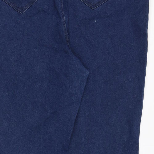 Simply Be Womens Blue Cotton Bootcut Jeans Size 26 Regular