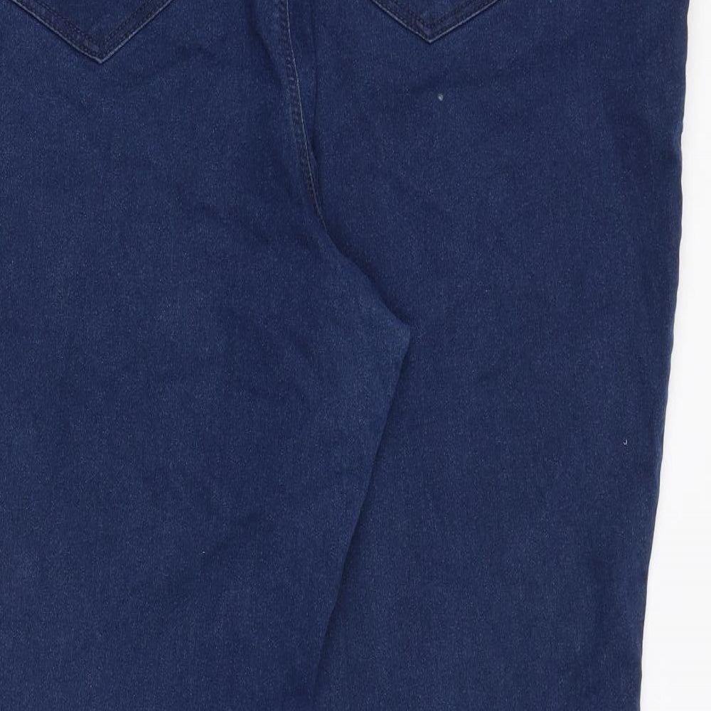 Simply Be Womens Blue Cotton Bootcut Jeans Size 26 Regular