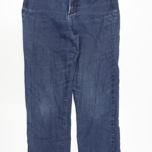 Not Your Daughters Jeans Womens Blue Cotton Straight Jeans Size 6 Regular Zip