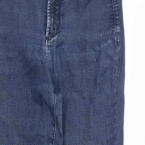 Not Your Daughters Jeans Womens Blue Cotton Straight Jeans Size 6 Regular Zip