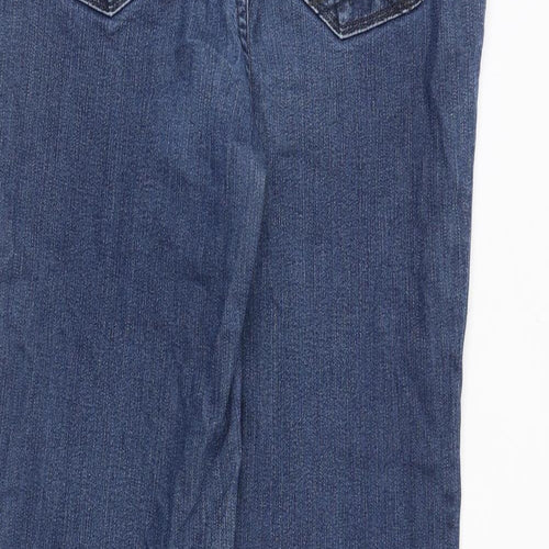 Not Your Daughters Jeans Womens Blue Cotton Straight Jeans Size 6 Regular Zip