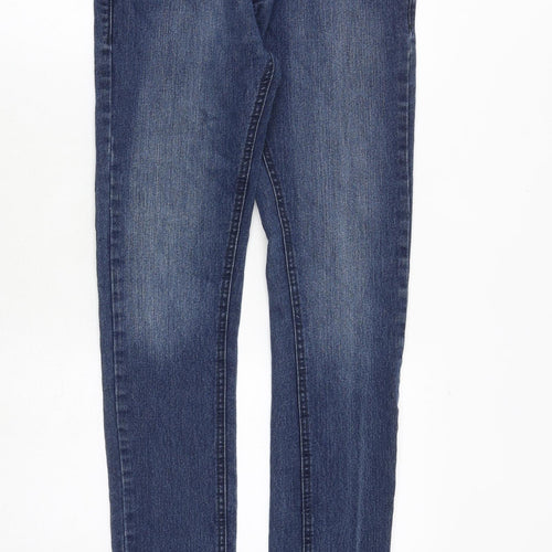 True Face Mens Blue Cotton Skinny Jeans Size 30 in Regular Zip