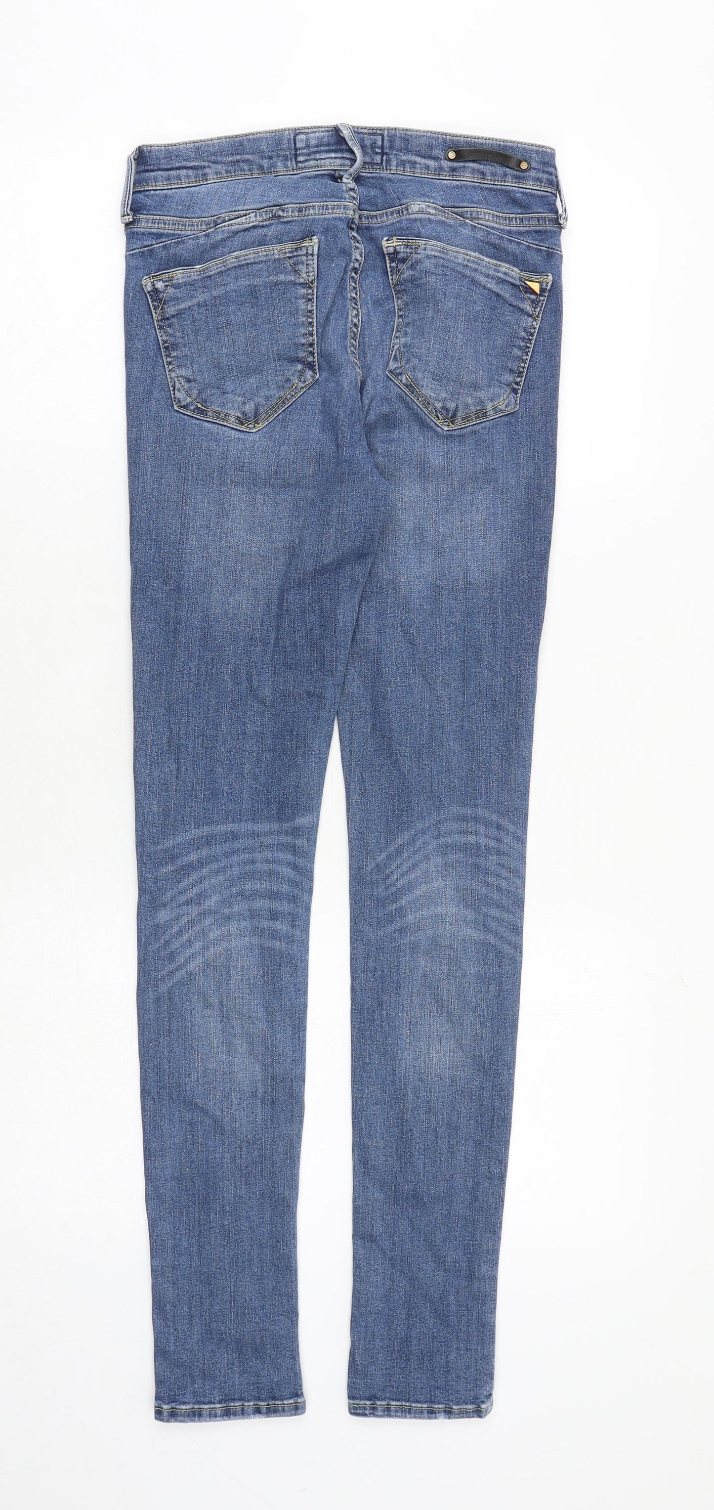 River Island Womens Blue Cotton Skinny Jeans Size 6 Regular Zip