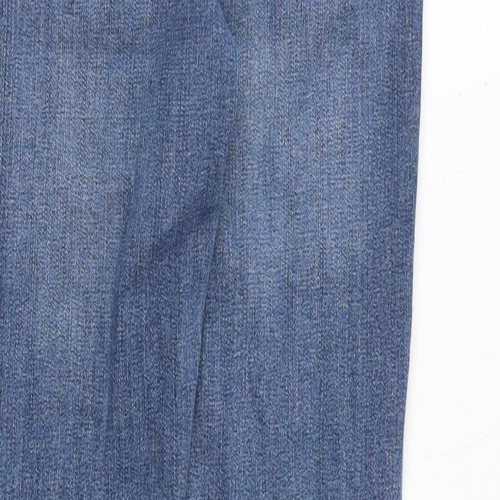 River Island Womens Blue Cotton Skinny Jeans Size 6 Regular Zip
