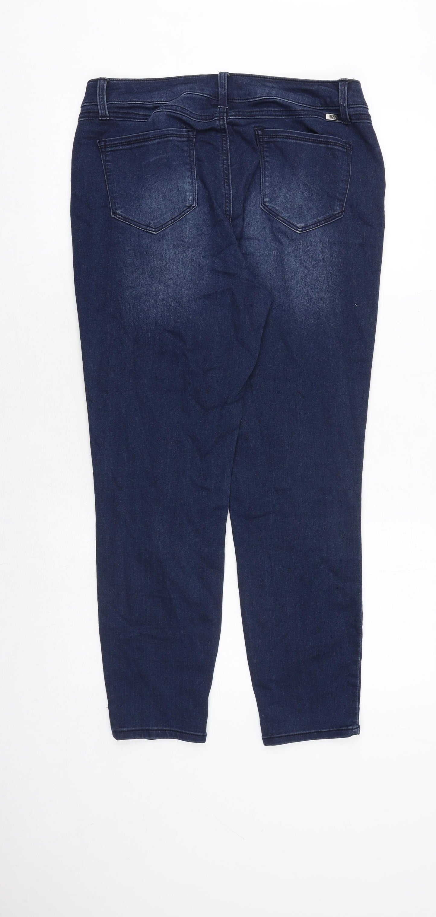 1822 Denim Womens Blue Cotton Skinny Jeans Size 12 Regular Zip