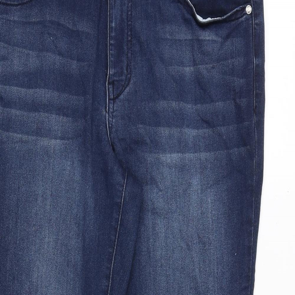 1822 Denim Womens Blue Cotton Skinny Jeans Size 12 Regular Zip