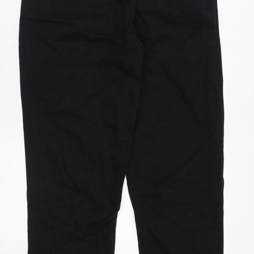 Brooker Womens Black Cotton Skinny Jeans Size 14 Regular Zip