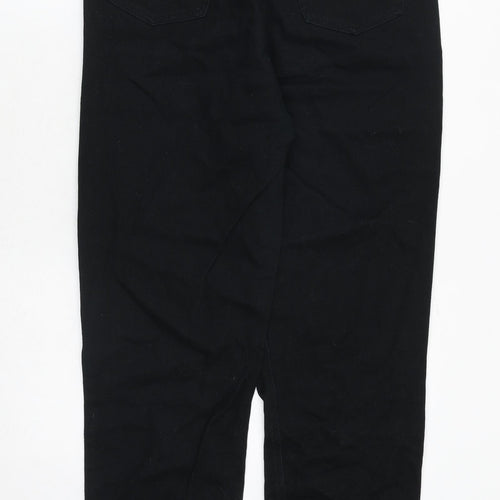 Brooker Womens Black Cotton Skinny Jeans Size 14 Regular Zip