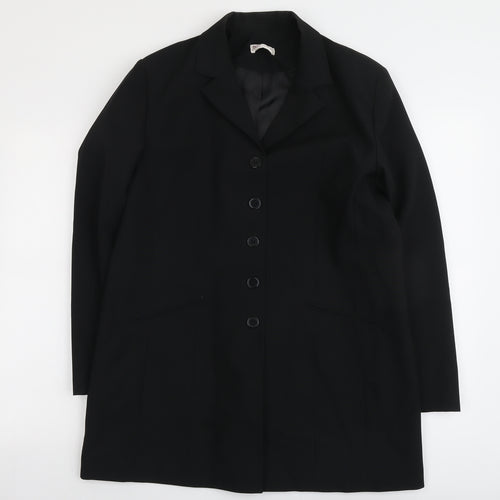 Bonmarché Womens Black Jacket Size 16 Button