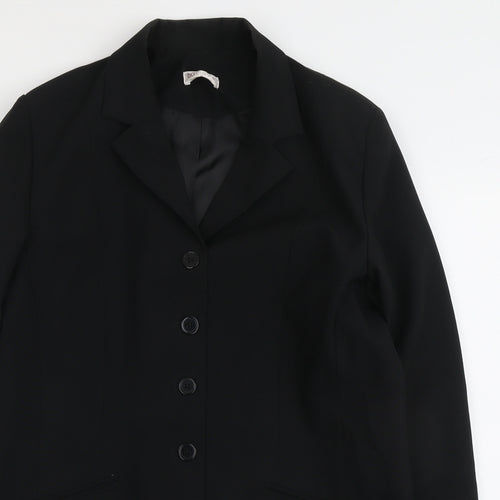Bonmarché Womens Black Jacket Size 16 Button