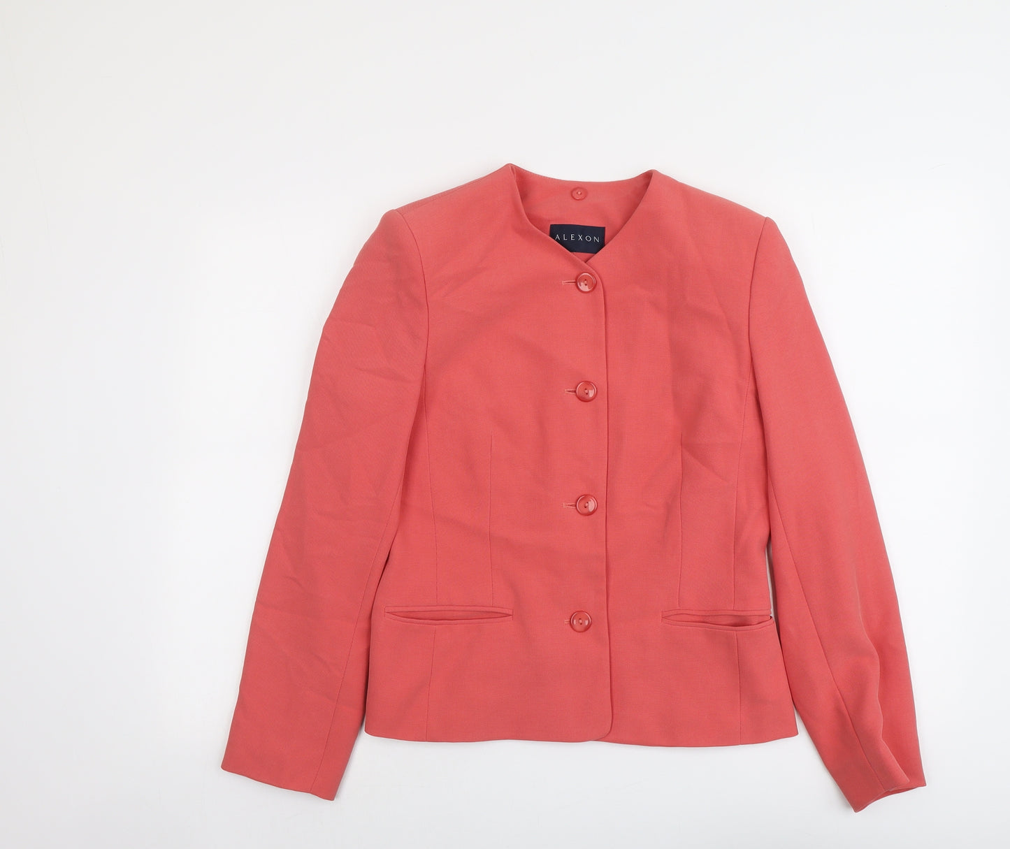 Alexon Womens Pink Jacket Blazer Size 10 Button