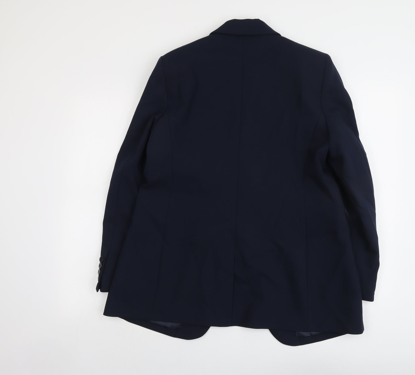 Marks and Spencer Womens Blue Polyester Jacket Suit Jacket Size 14