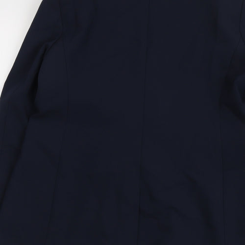 Marks and Spencer Womens Blue Polyester Jacket Suit Jacket Size 14