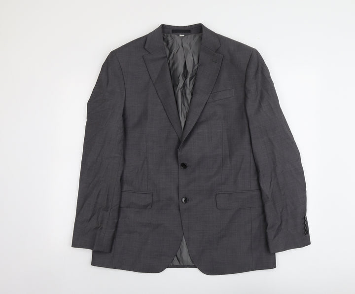 Marks and Spencer Mens Grey Wool Jacket Suit Jacket Size 40 Regular