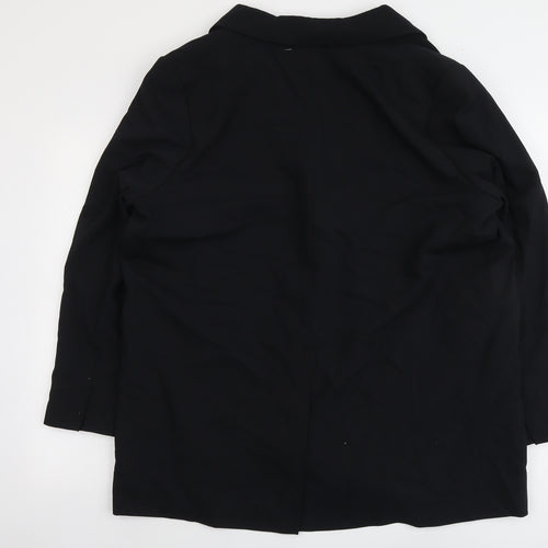 Marks and Spencer Womens Black Polyester Jacket Suit Jacket Size 18