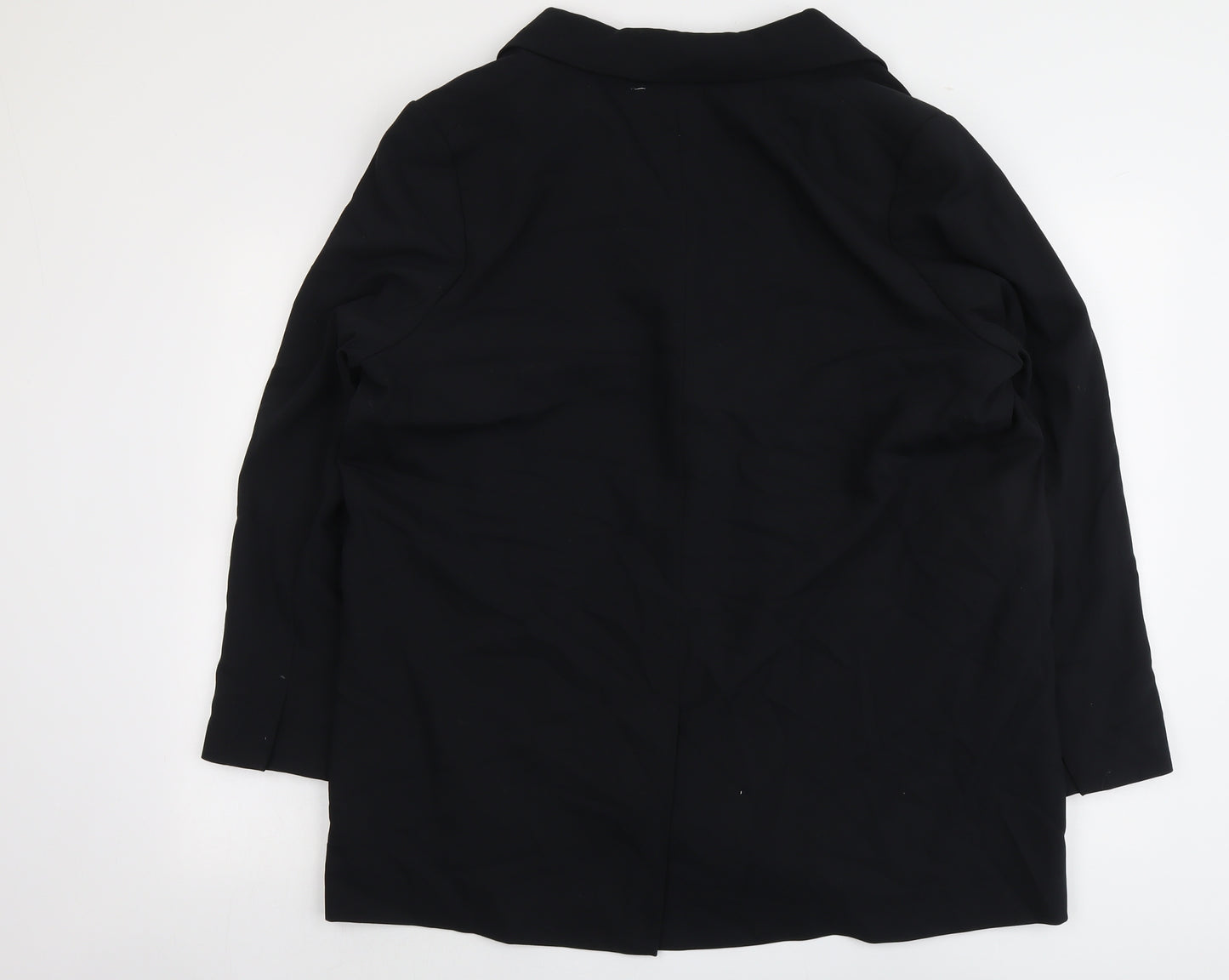 Marks and Spencer Womens Black Polyester Jacket Suit Jacket Size 18