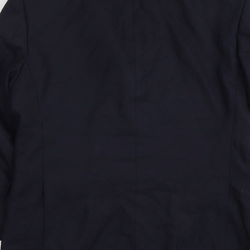 Marks and Spencer Mens Blue Polyester Jacket Suit Jacket Size 38 Regular