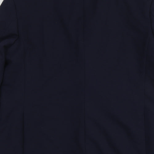 Marks and Spencer Mens Blue Polyamide Jacket Suit Jacket Size 42 Regular