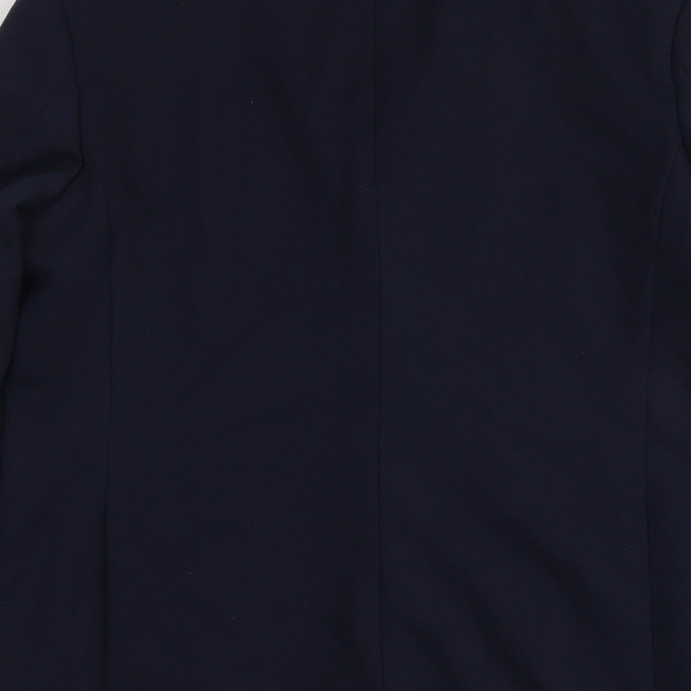 Marks and Spencer Mens Blue Polyamide Jacket Suit Jacket Size 42 Regular