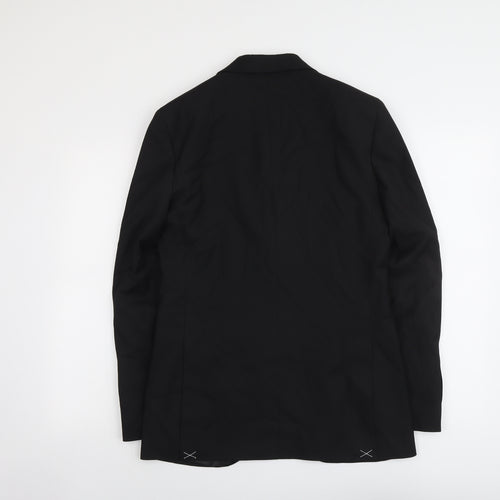 Marks and Spencer Mens Black Polyester Tuxedo Suit Jacket Size 36 Regular