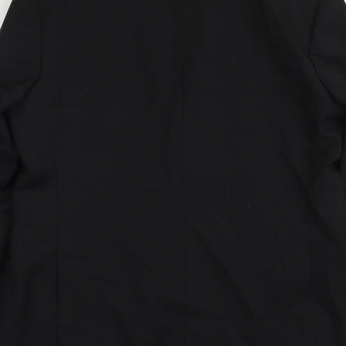 Marks and Spencer Mens Black Polyester Tuxedo Suit Jacket Size 40 Regular