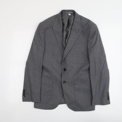 Marks and Spencer Mens Grey Polyester Jacket Suit Jacket Size 38 Regular