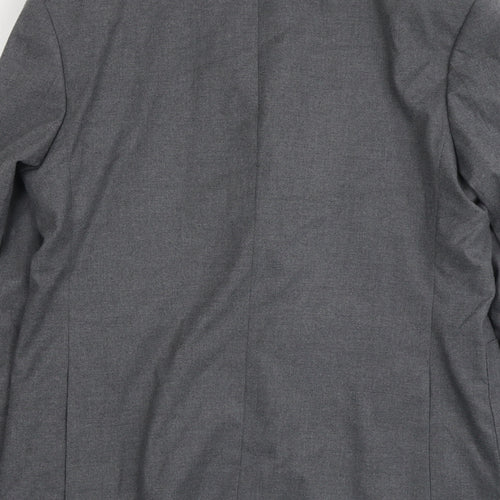 Marks and Spencer Mens Grey Polyester Jacket Suit Jacket Size 38 Regular